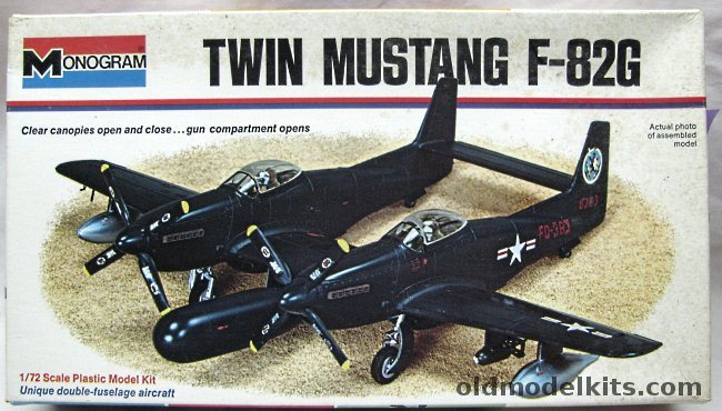 Monogram 1/72 Twin Mustang F-82G - White Box Issue, 7501-0175 plastic model kit